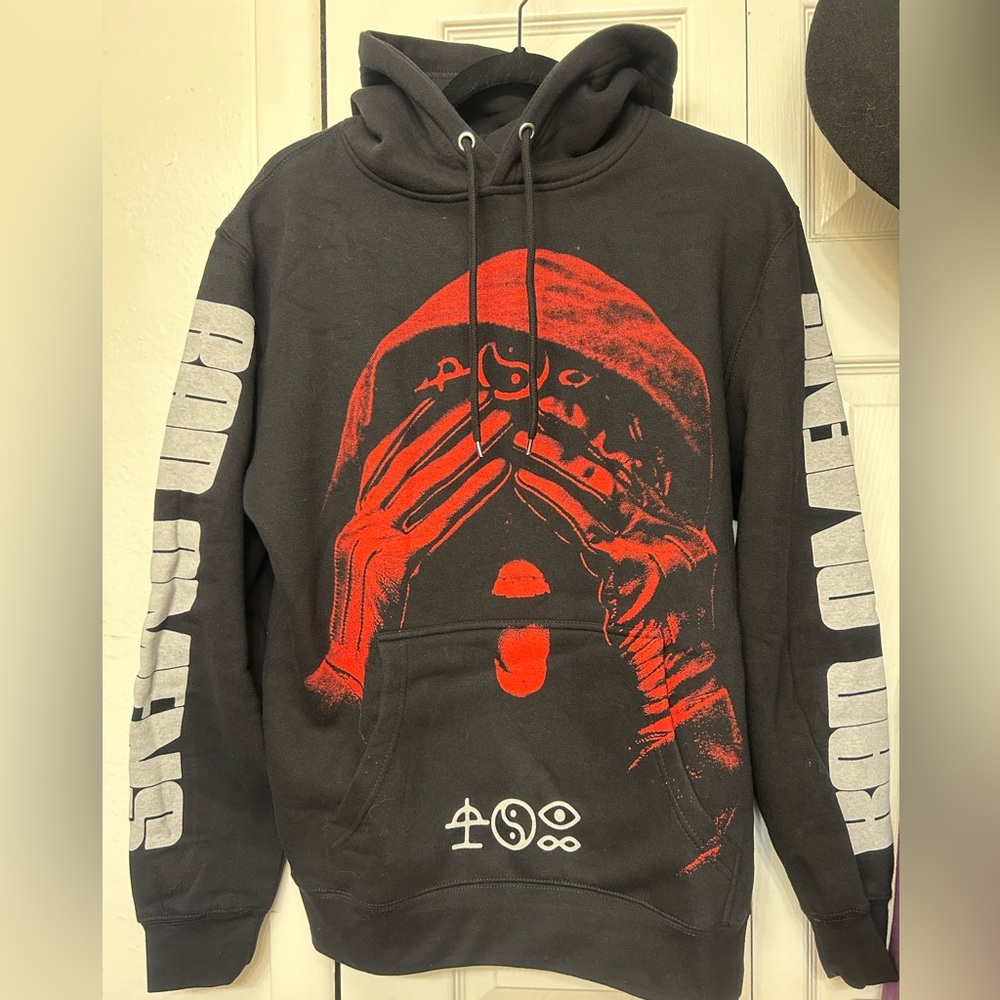 Bad Omens Mask Hoodie from Sept 2023 merch drop NWT, medium